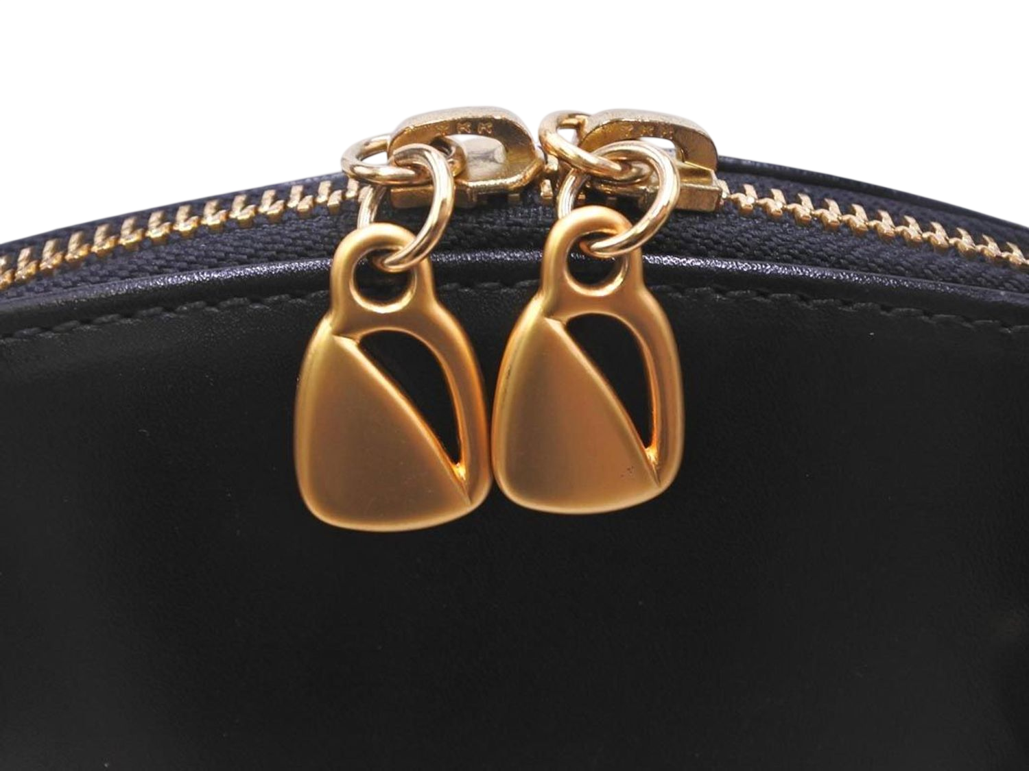 Ungaro Black Leather Top Handle Handbag