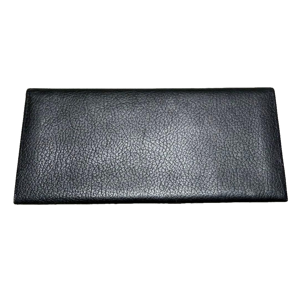 Giovanni Valentino Wallet Black Leather Long Bifold Italian Designer Vintage