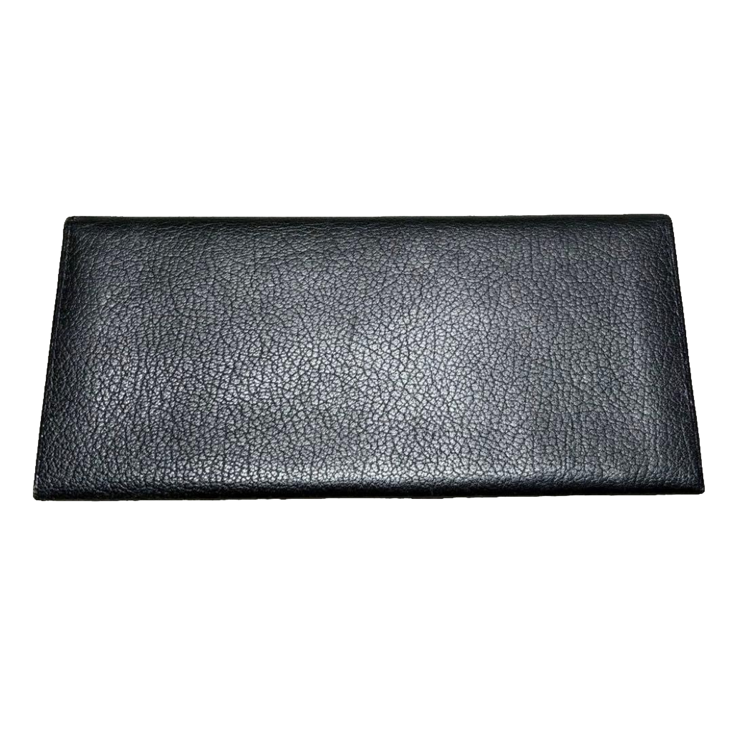 Giovanni Valentino Wallet Black Leather Long Bifold Italian Designer Vintage