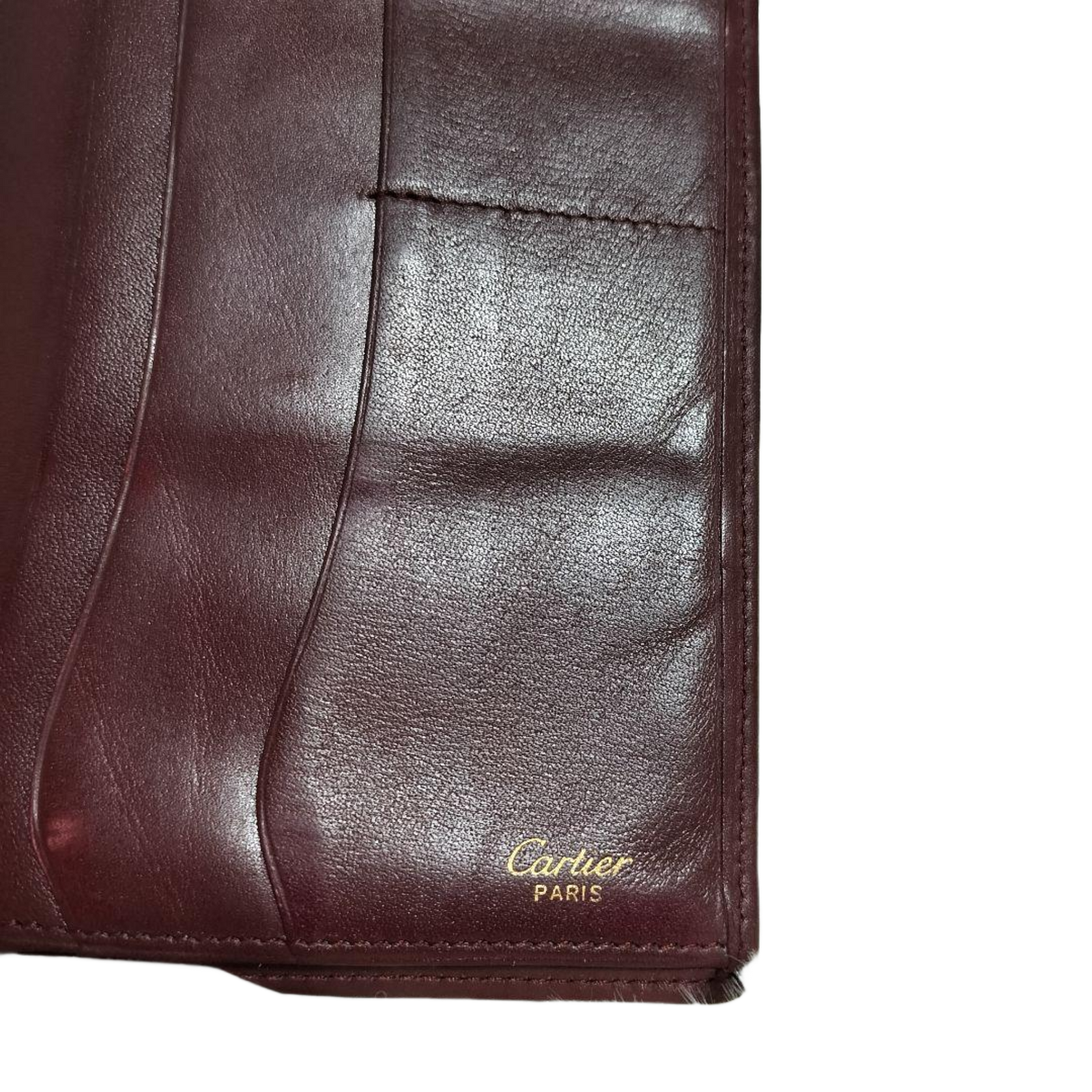 CARTIER Portefeuille long ligne must bordeaux