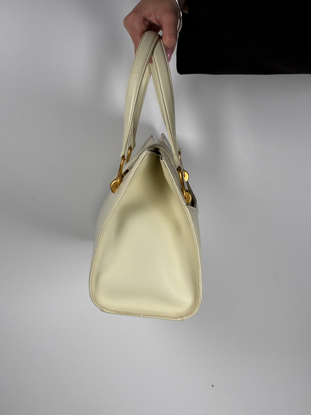 Ungaro Beige Twisted City Bag MM