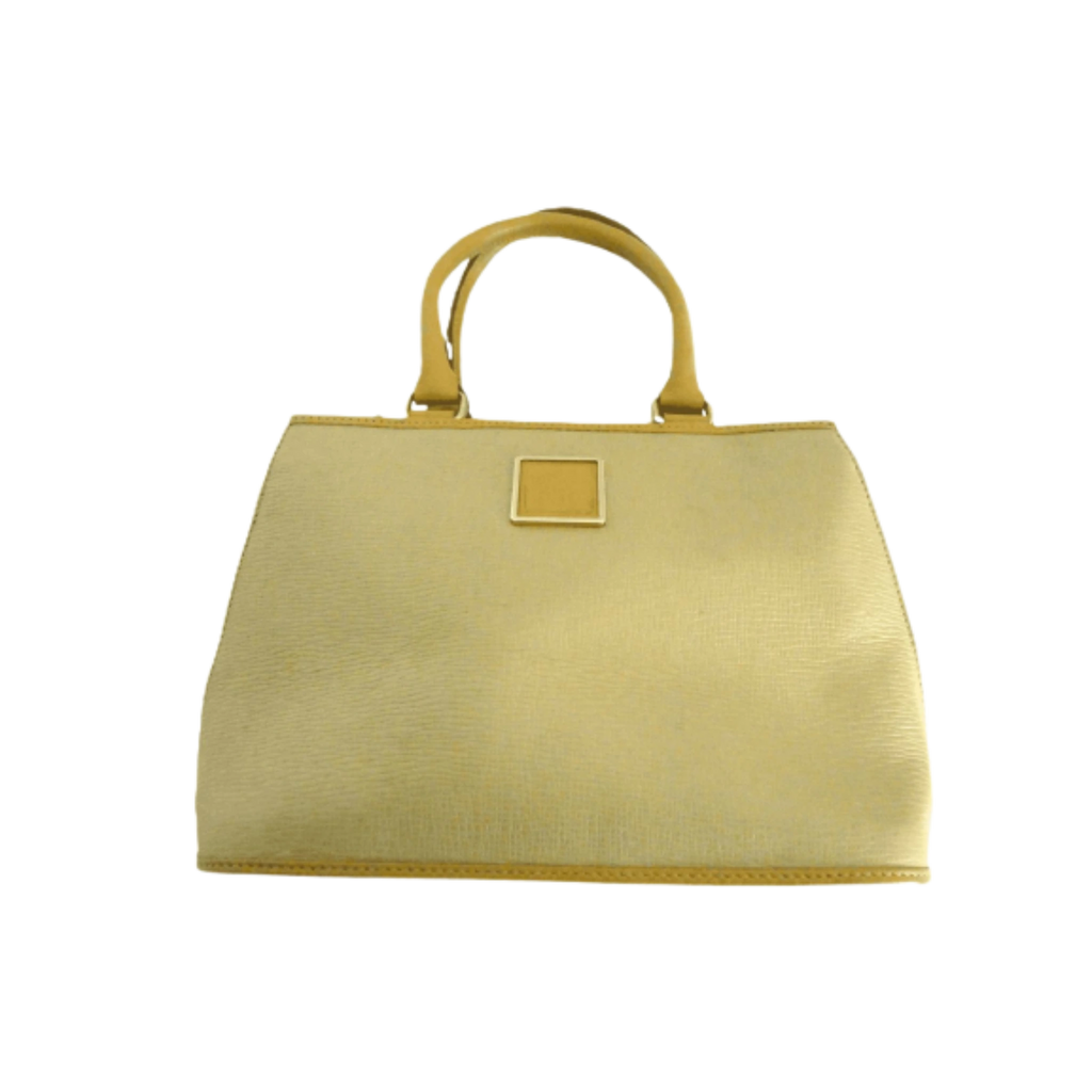 NINA RICCI Sac jaune logo carré mode alma