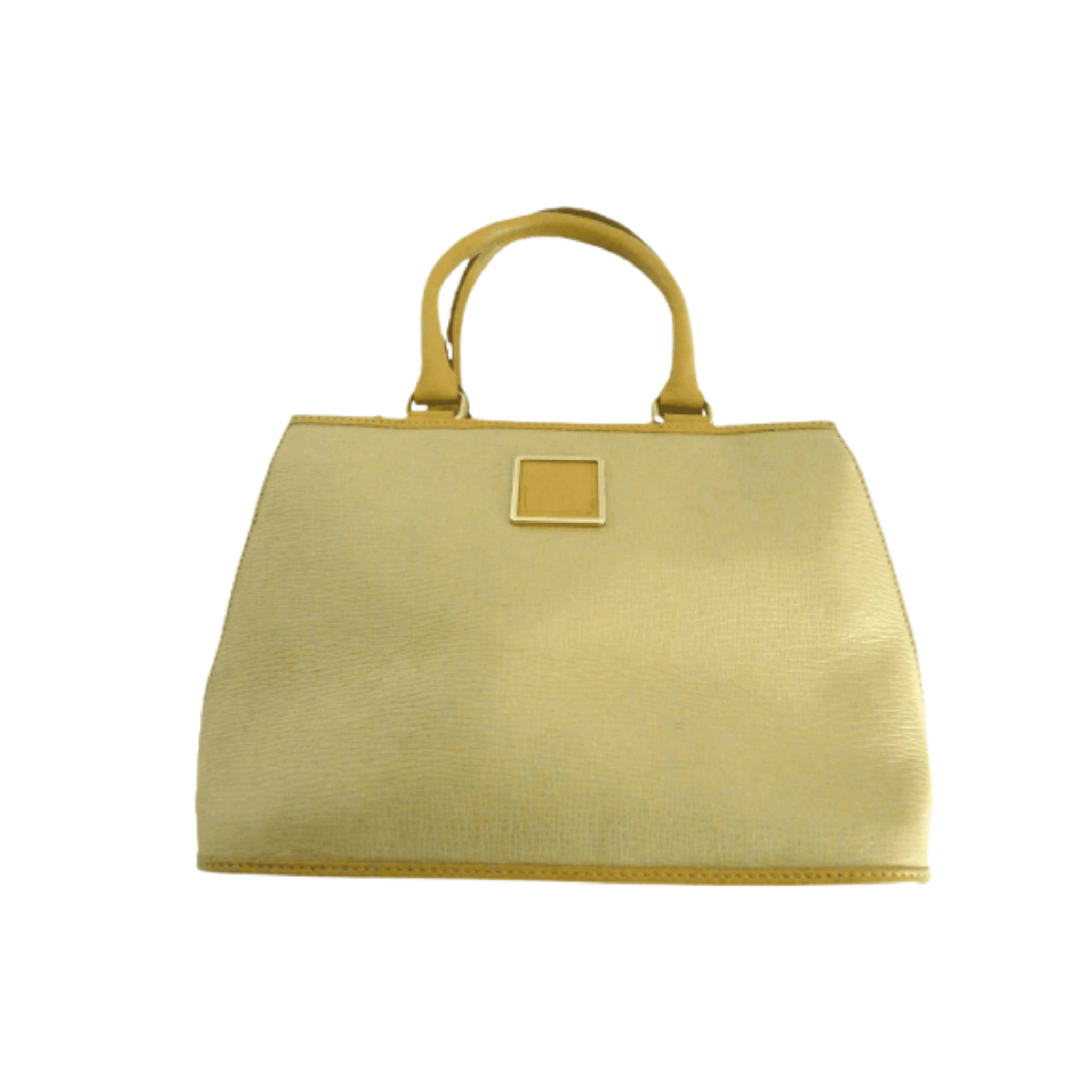 NINA RICCI Sac jaune logo carré mode alma