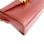 UNGARO Sac en cuir rouge, finitions dorées, rouge
