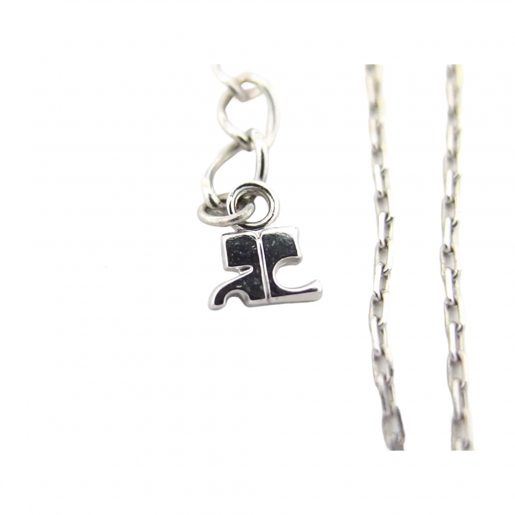 COURRÈGES LOTX2 Collier Courreges or et argent perles vendu à l'unité