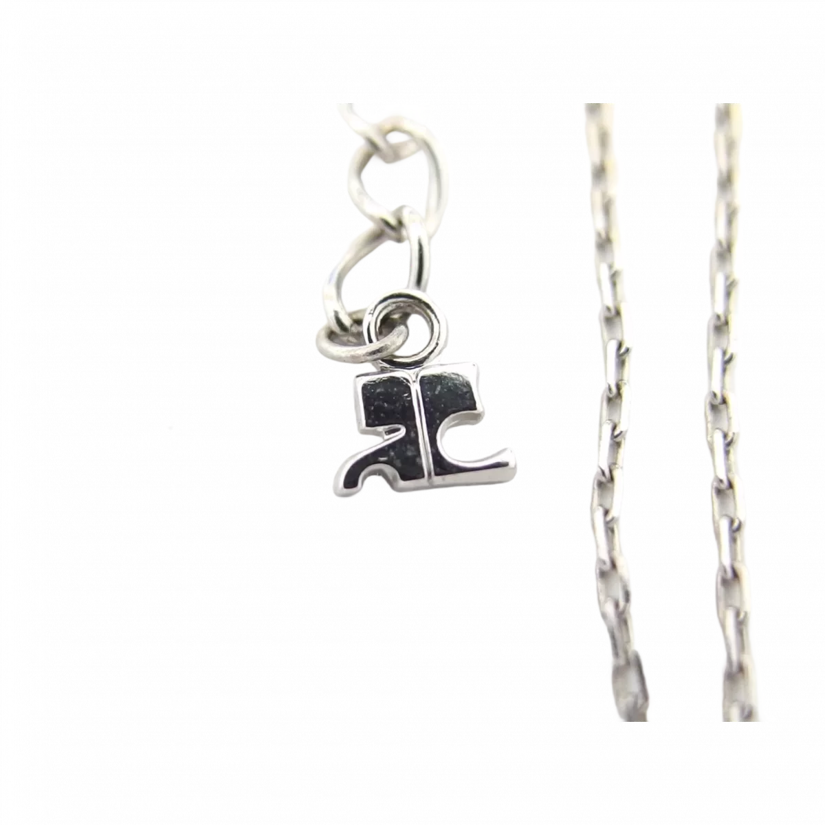 COURRÈGES LOTX2 Collier Courreges or et argent perles vendu à l'unité