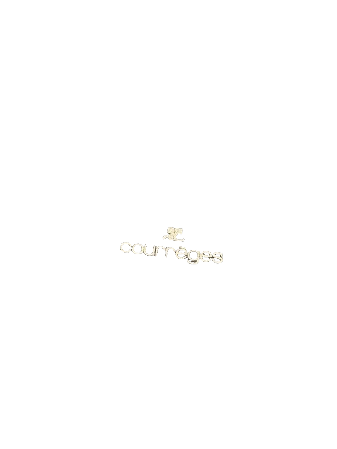 COURRÈGES Portefeuille long cuir noir logo AC bicolore