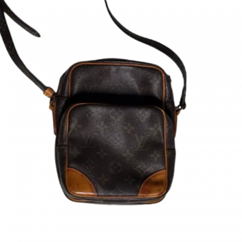 LOUIS VUITTON Amazone PM petite besace carrée, poche avant, bandoulière ajustable
