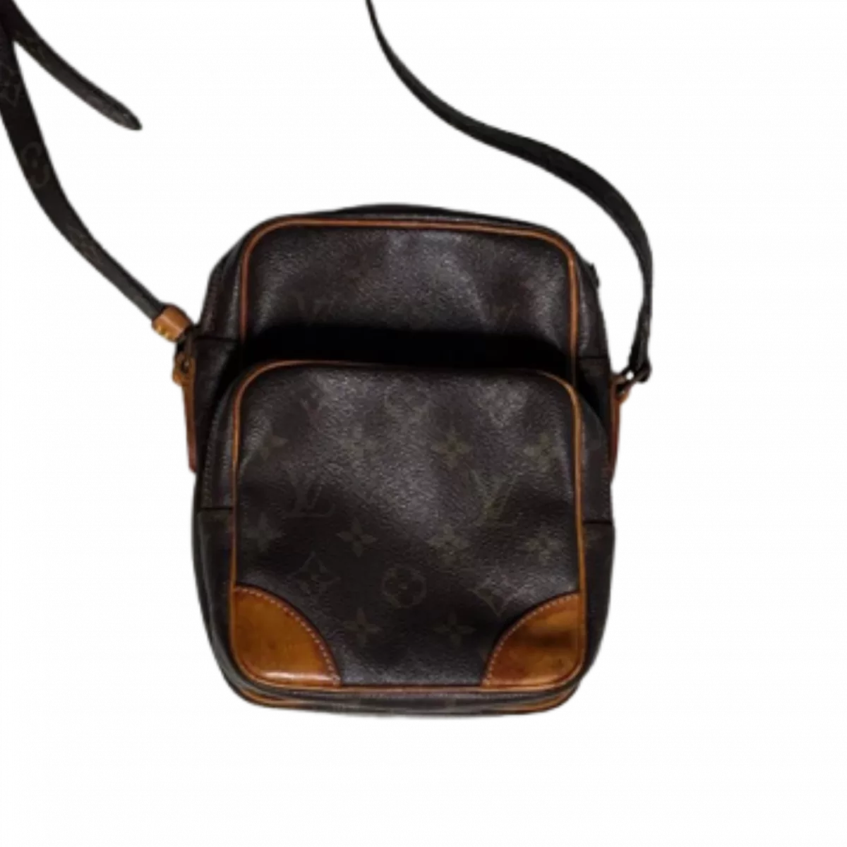 LOUIS VUITTON Amazone PM petite besace carrée, poche avant, bandoulière ajustable