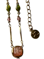 Courrèges Gold Tone Necklaces with Pearl and Beaded Pendants