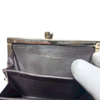 NINA RICCI Porte-monnaie fermeture à fermoir marron gris