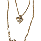 Lotx2 Collier Courreges (logo ac et perle) et Nina Ricci (coeur et logo nr argent)