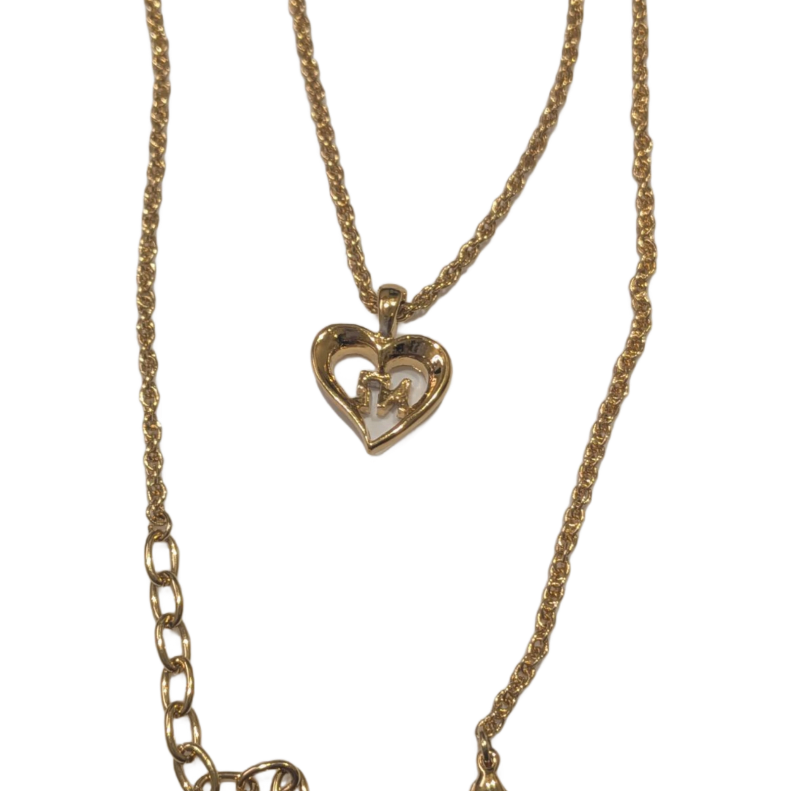Lotx2 Collier Courreges (logo ac et perle) et Nina Ricci (coeur et logo nr argent)