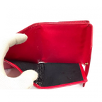 LOUIS VUITTON Portefeuille LV cuir épi rouge