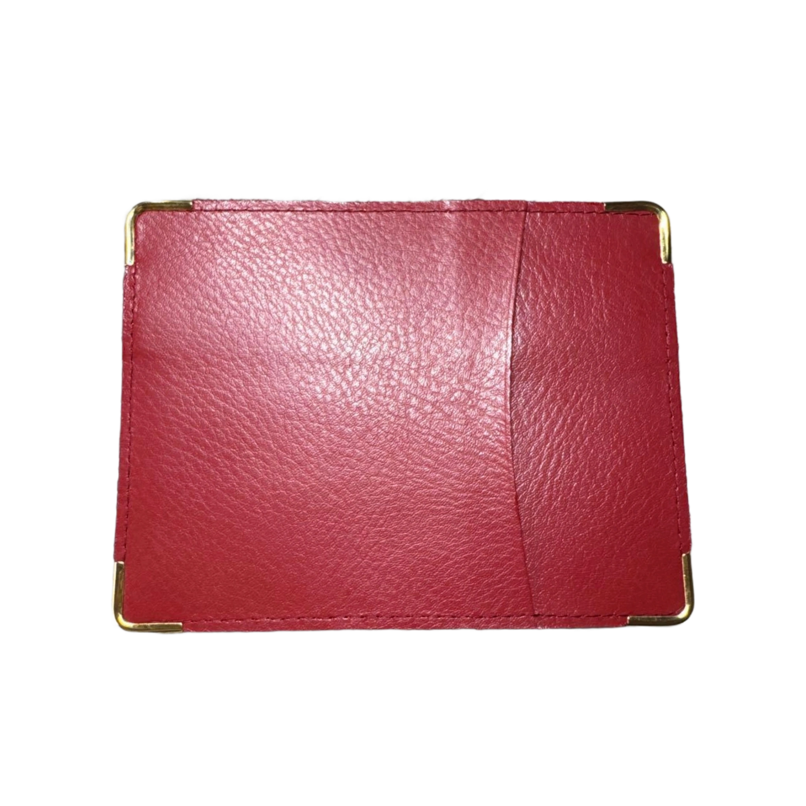 ROLEX Porte-carte cuir rouge logo or