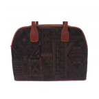 PIERRE CARDIN Sac à main Pierre Cardin imprimé intégral, marron et vert