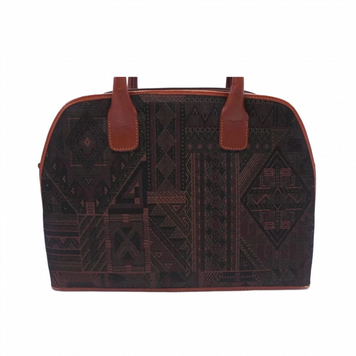 PIERRE CARDIN Sac à main Pierre Cardin imprimé intégral, marron et vert