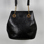 Emanuel Ungaro Ostrich Effect Leather Tote Bag