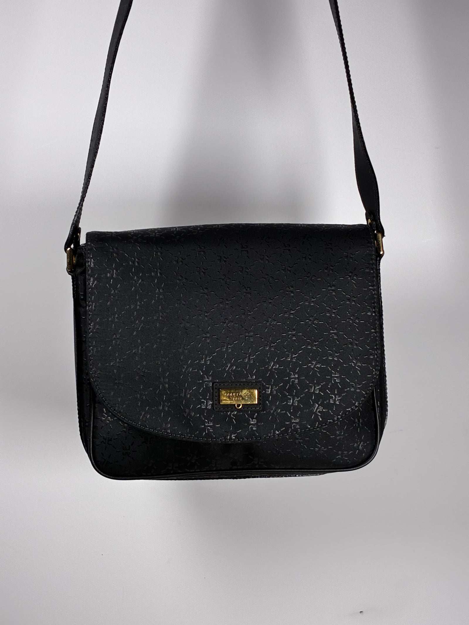 Courreges unisex satchel black/grey