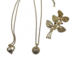 NINA RICCI LOTX3 Nina Ricci Broche collier couleur or vendu à l'unité