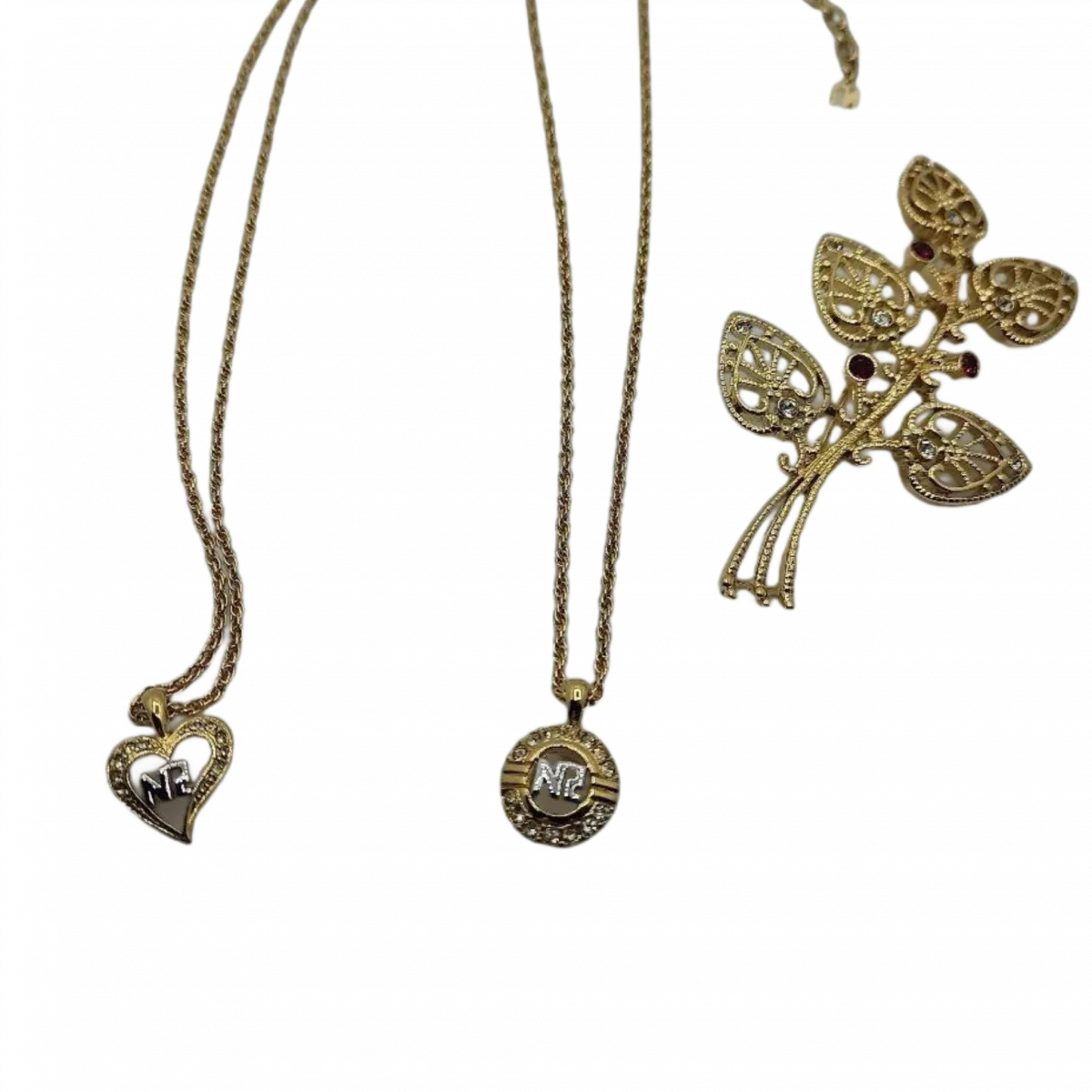 NINA RICCI LOTX3 Nina Ricci Broche collier couleur or vendu à l'unité