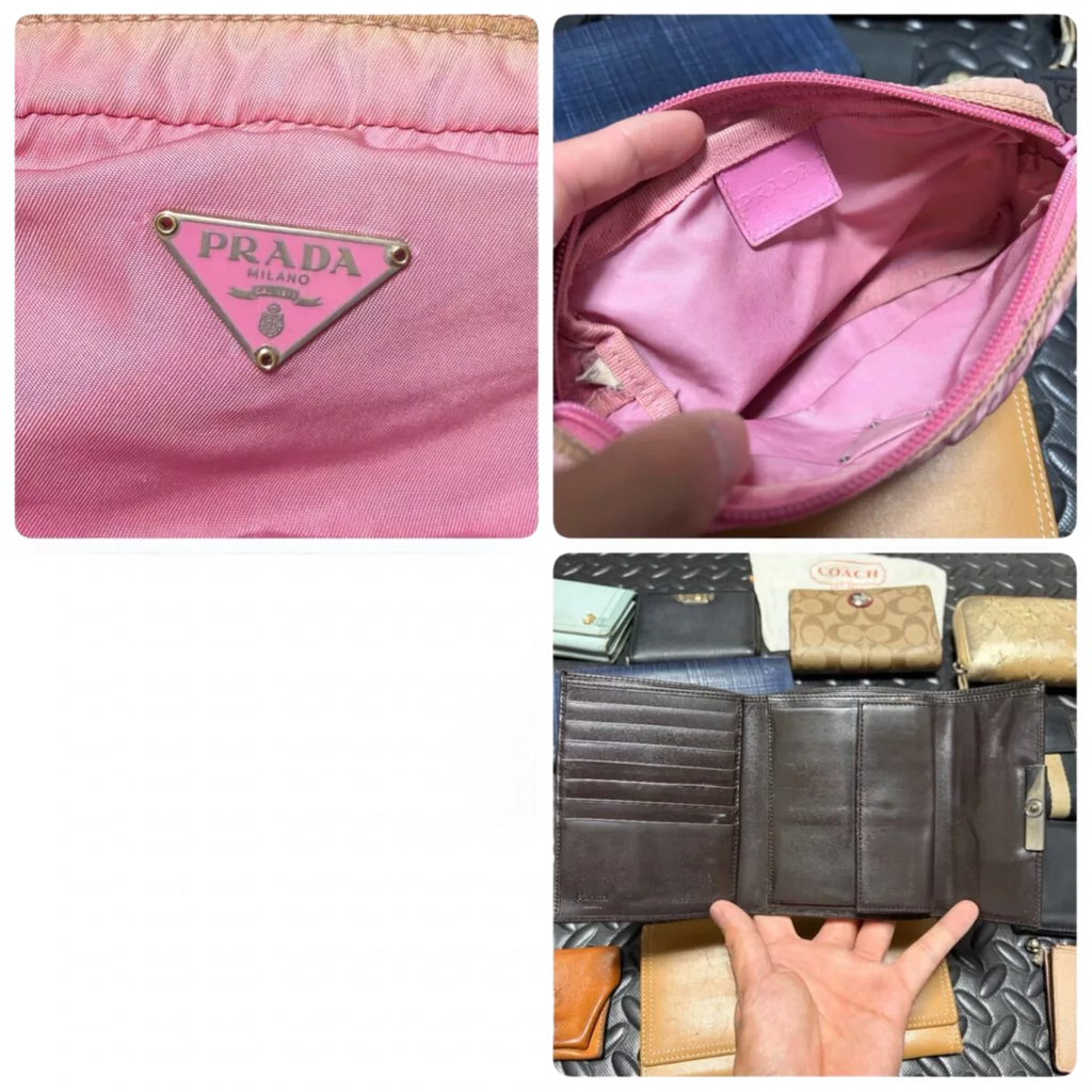LOTX15 WALLETS & POCHETTES LUXE GUCCI FERRAGAMO PRADA (à l'unité)