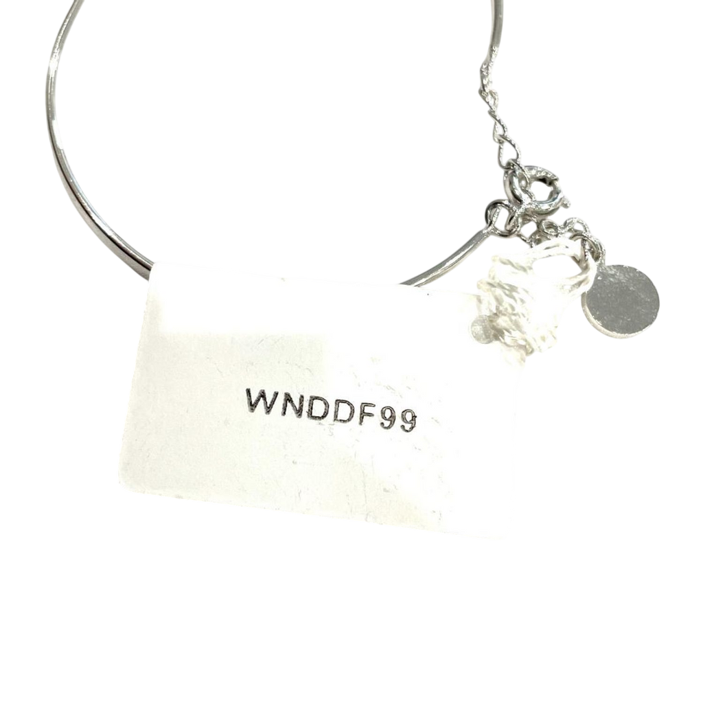Courrèges Silver Tone Butterfly Charm Bracelet