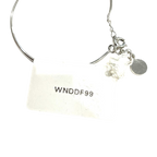 Courrèges Silver Tone Butterfly Charm Bracelet