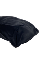 PRADA Milano Pochette nylon Re-Nylon noir plaque triangle argentée