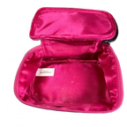 GIVENCHY Pochette à maquillage Givenchy émail  noir et rose Vanity
