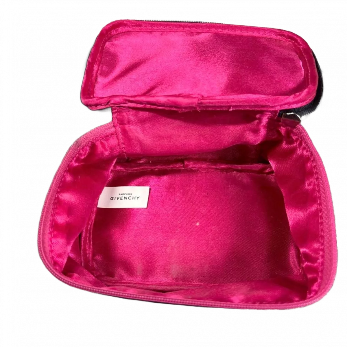 GIVENCHY Pochette à maquillage Givenchy émail  noir et rose Vanity