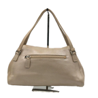 UNGARO Grand sac souple cuir grainé beige taupe logo U