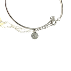Courrèges Silver Tone Butterfly Charm Bracelet