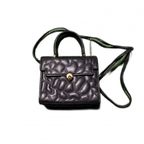 Charles Jourdan Sac bandoulière vintage en cuir noir