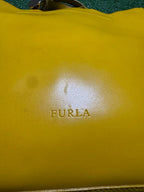 Furla Sac cabas en cuir jaune