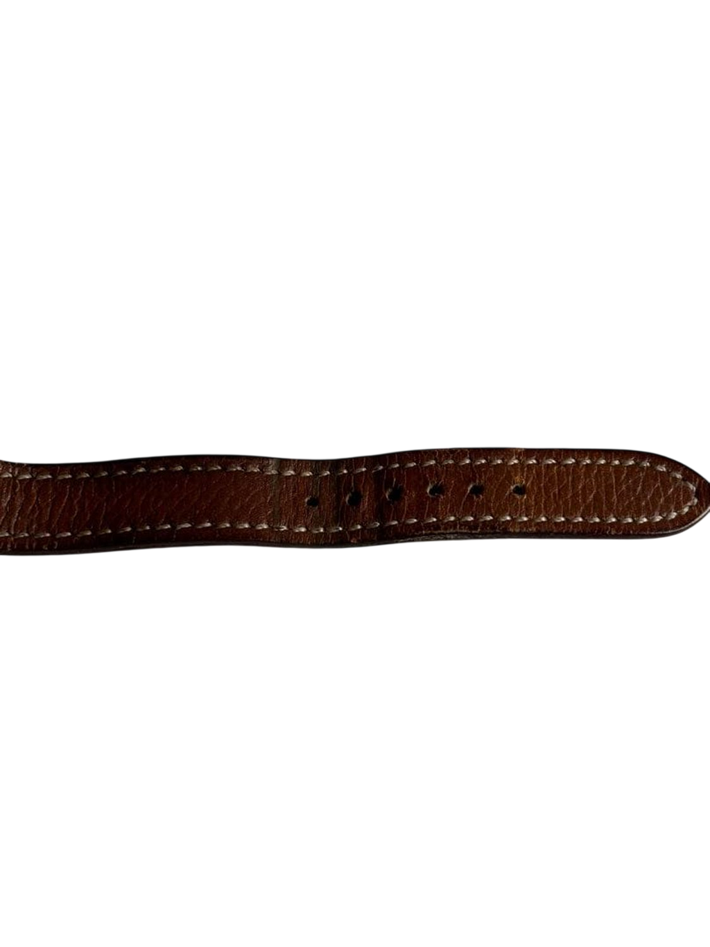 HERMES Kelly Lock Gold-Tone Brown Leather Swiss Made Watch