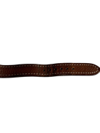 HERMES Kelly Lock Gold-Tone Brown Leather Swiss Made Watch