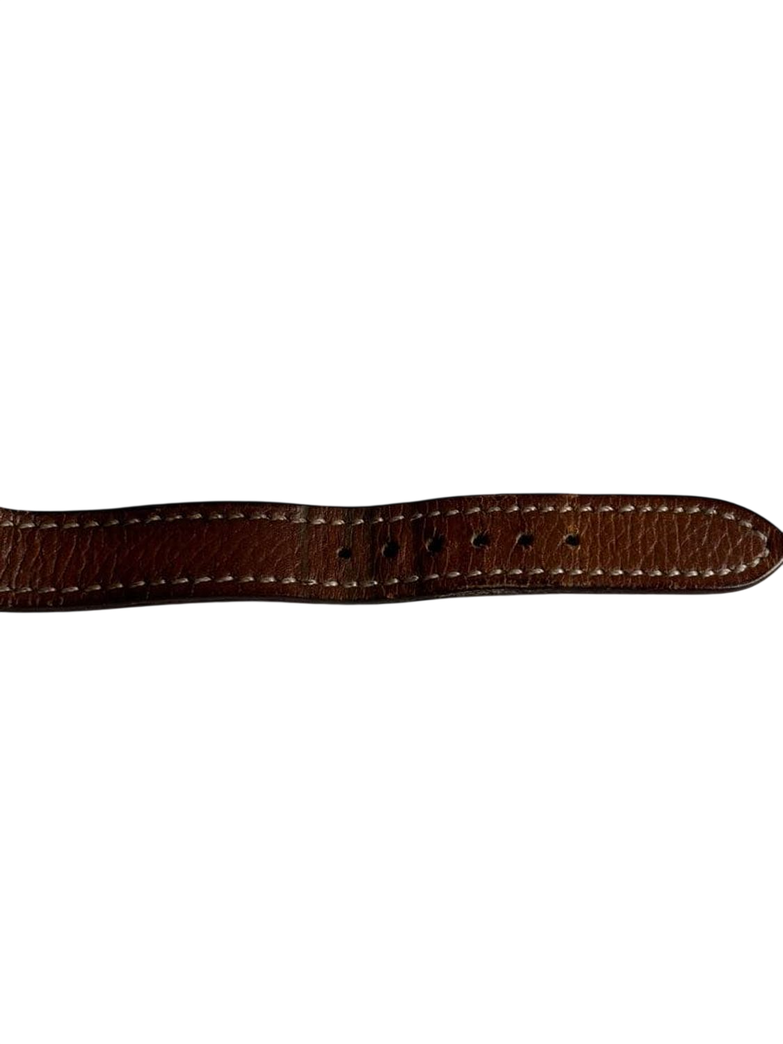HERMES Kelly Lock Gold-Tone Brown Leather Swiss Made Watch