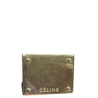 Celine Handbag Medium Black Blue Beige Trapeze Tri-Color Leather Suede
