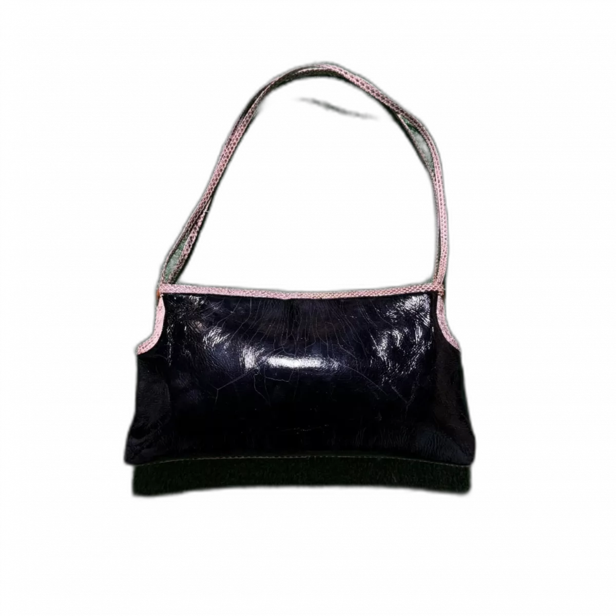 VERSACE Sac de soirée Versace noir & peau de lézard