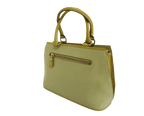 Nina Ricci Handbag Beige Textured Leather Vintage Top Handle Bag