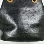 Emanuel Ungaro Ostrich Effect Leather Tote Bag