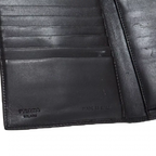 PRADA Portefeuillle noir Prada homme plaque argenté