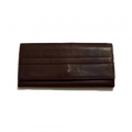 SAINT LAURENT Portefeuille long bordeaux Yves Saint Laurent YSL et soufflet monnaie