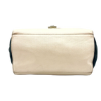 CELINE trapèze Multicolore blanc & bleu marine en Cuir et daim wbandoulliere