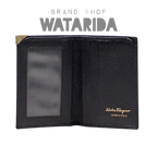 Salvatore Ferragamo Black Leather Bifold Wallet