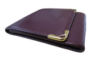 CARTIER Porte-monnaie compact cuir bordeaux