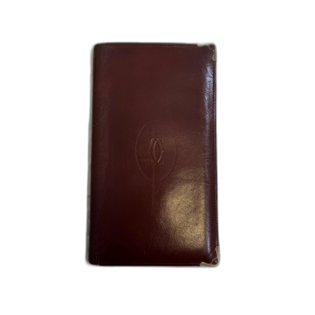 CARTIER Portefeuille long Cartier ligne must bordeaux