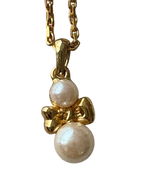 Courrèges Paris Gold-Tone Pearl