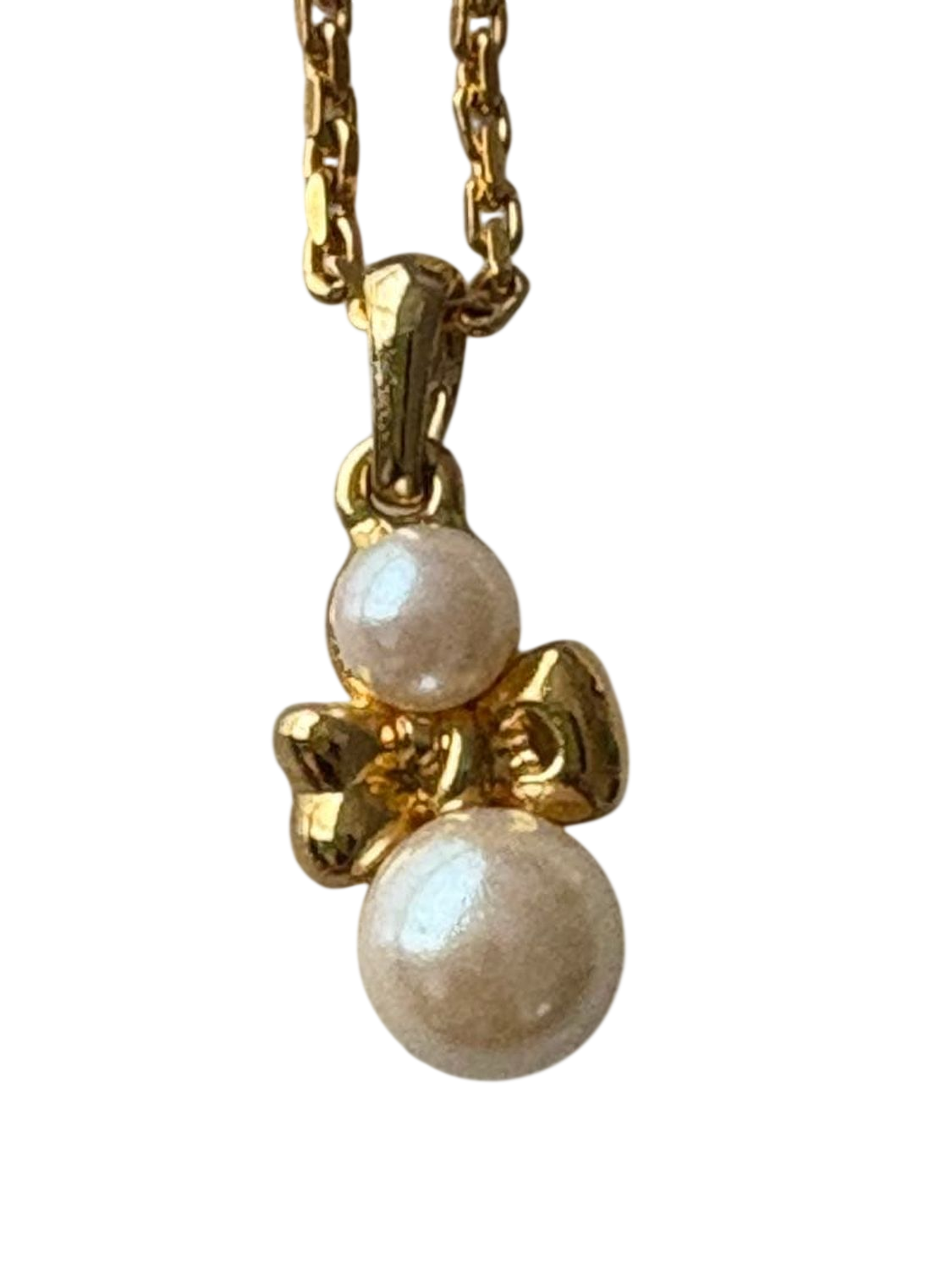 Courrèges Paris Gold-Tone Pearl